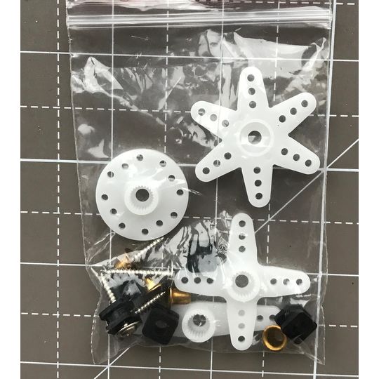 KST 25T-6mm Arm Set - Also fits Blue Bird Servos (KST-6MM-ARM-SET)