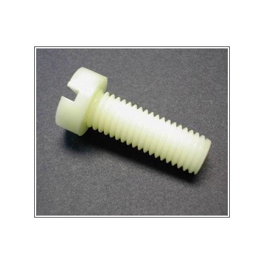 M3x30 mm Cheesehead Slot End Nylon Screws (5) (M3-30-NY-CH)